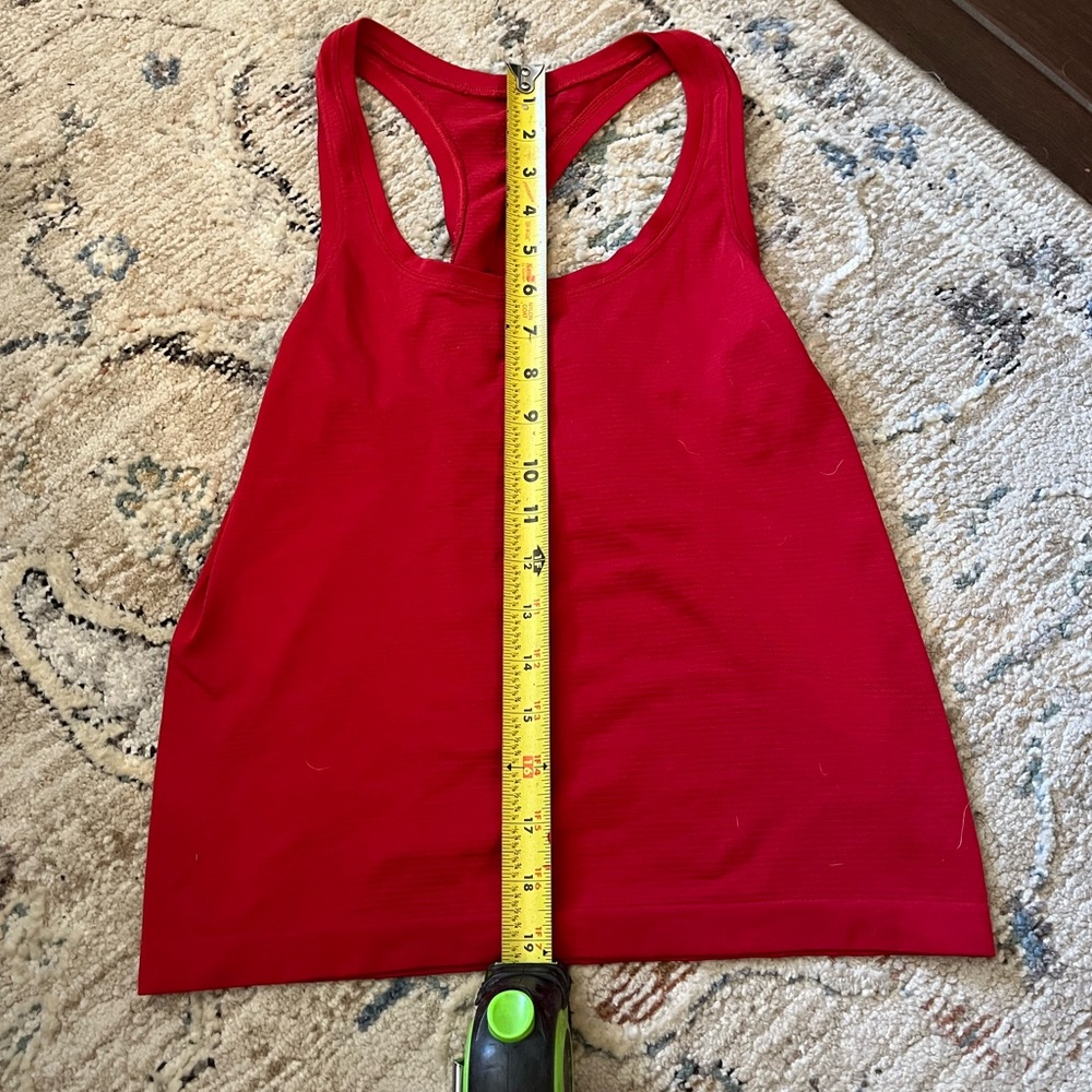 Lululemon Swiftly Tech Racerback Tank Top in Dark Red
